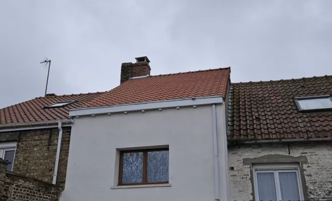 Rénovation d'une toiture à Pitgam , Hazebrouck, Menuiserie Casseloise