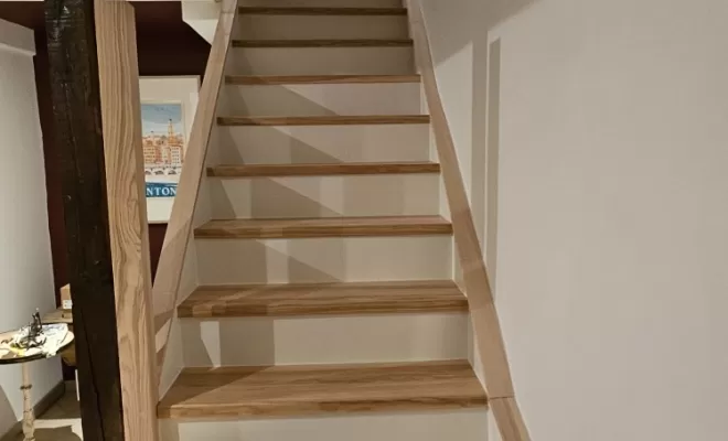Renovation escalier en bois Wormhout (après)